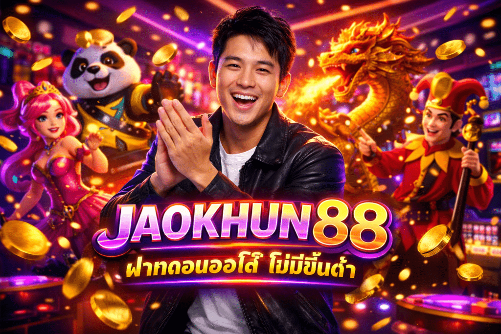 JAOKHUN88 ฝากถอนออโต้ ไม่มีขั้นต่ำ