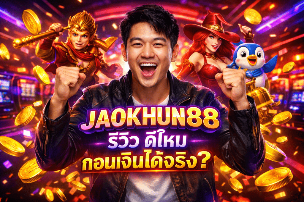JAOKHUN88 รีวิว ดีไหม ถอนเงินได้จริง?
